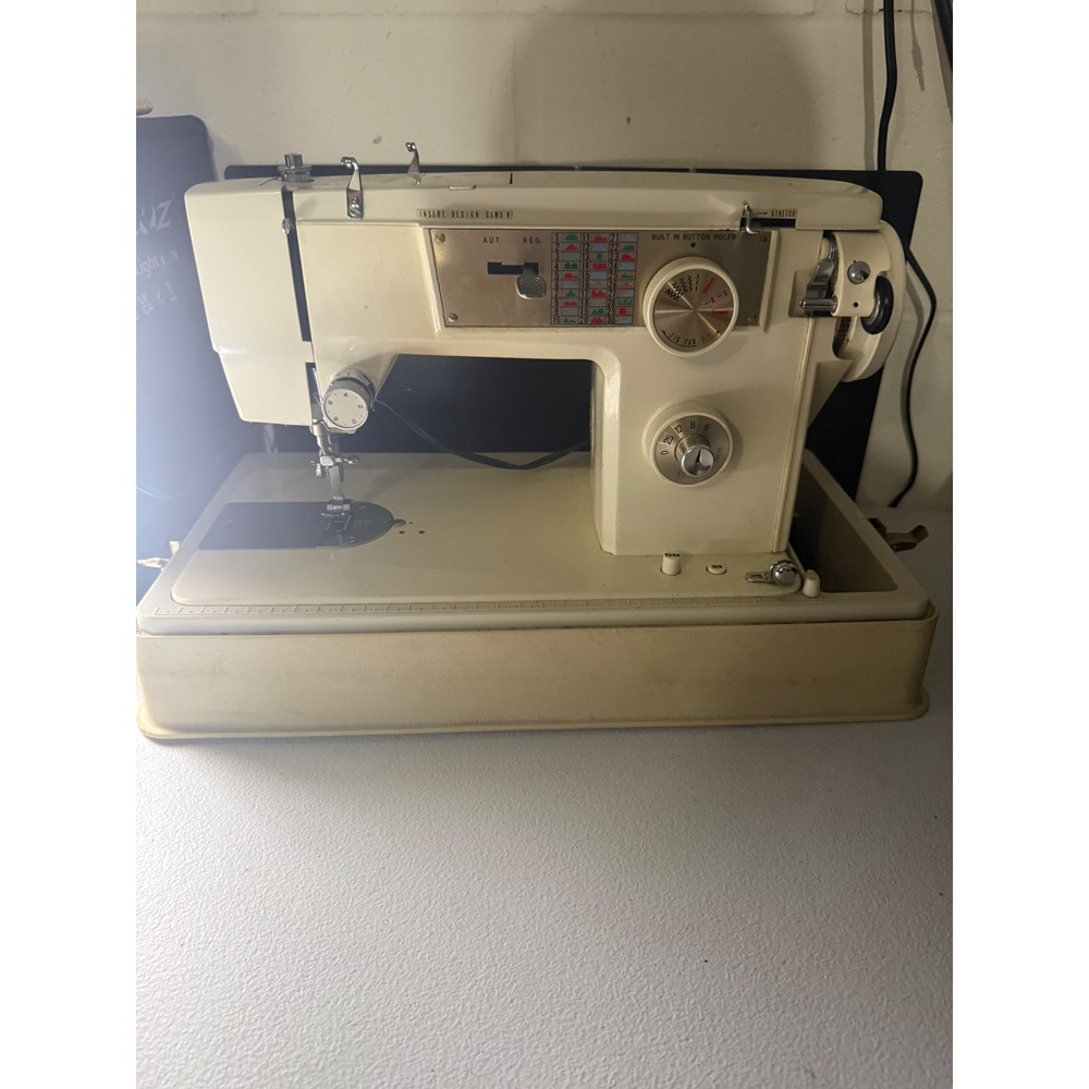 VTG Morse Precision Built Sewing Machine Zig Zag Buttonhole Made in Japan WORK
